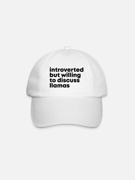 Llama Llama Llama - Baseballkappe - Weiß/Weiß