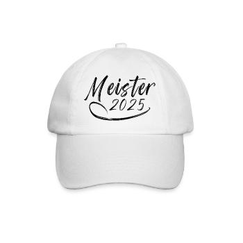 Meister 2025 - Baseballkappe - Weiß/Weiß - Vorne