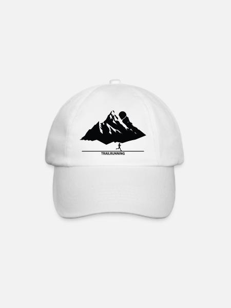 Trail Running Sport - Baseballkappe - Weiß/Weiß