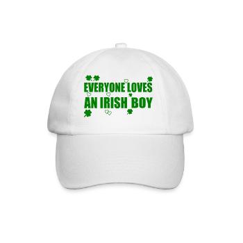 everyone loves an irish boy - Baseballkappe - Weiß/Weiß - Vorne