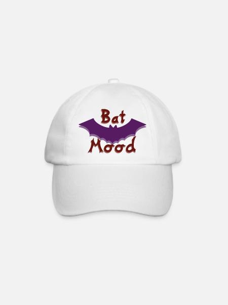 Batmood - Baseballkappe - Weiß/Weiß