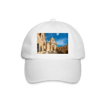 Gozo Kathedrale der Himmelfahrt Malta - Baseballkappe - Weiß/Weiß - Vorne