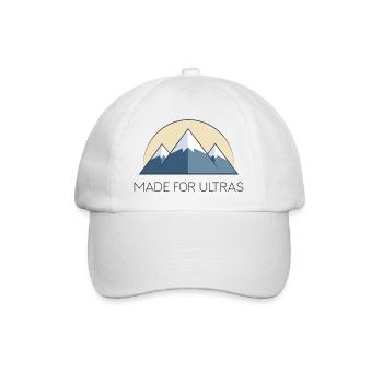 Mountains - Gemacht für Ultras - Baseballkappe - Weiß/Weiß - Vorne