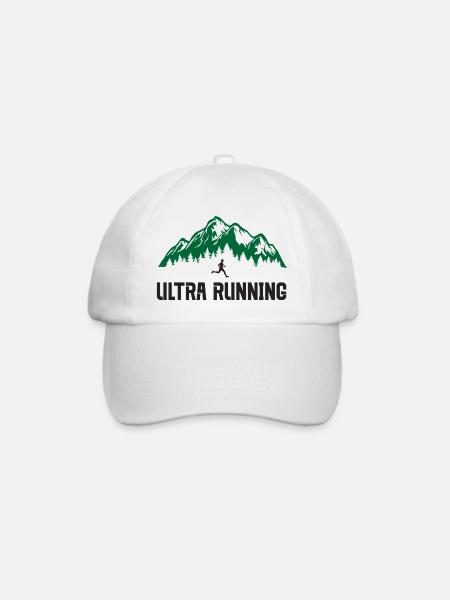 Ultra-Laufen - Baseballkappe - Weiß/Weiß