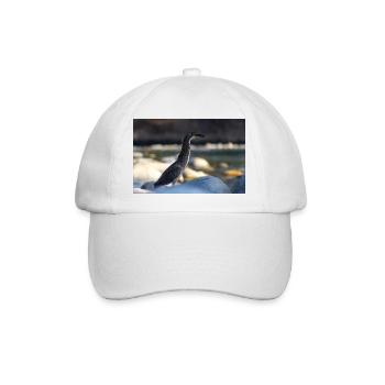 Der Reiher - Baseballkappe - Weiß/Weiß - Vorne