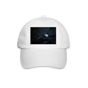 Mond - Baseballkappe - Weiß/Weiß - Vorne