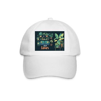 Plant lover - Baseballkappe - Weiß/Weiß - Vorne