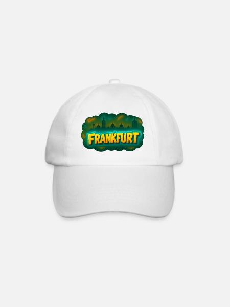 Frankfurt - Baseballkappe - Weiß/Weiß