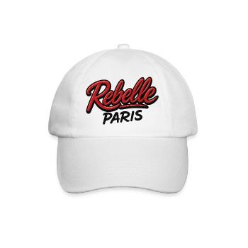 Rebell Paris - Baseballkappe - Weiß/Weiß - Vorne