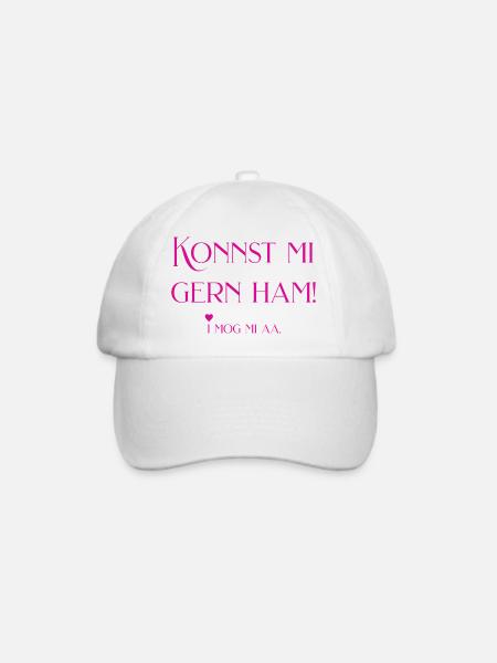 I mog mi - Selbstliebe ist jetzt pink - Baseballkappe - Weiß/Weiß