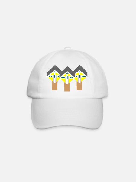 Kubushäuser - Baseballkappe - Weiß/Weiß
