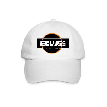 Eclipse Sports Club Logo-Design - Baseballkappe - Weiß/Weiß - Vorne
