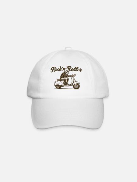 Rockn Roller - Baseballkappe - Weiß/Weiß