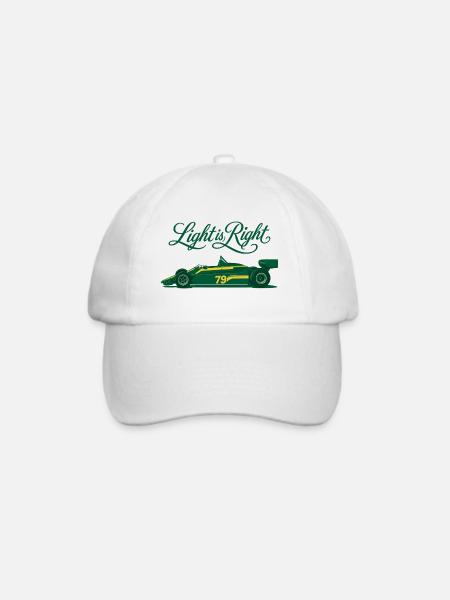Ligth_is_right_F1 - Baseballkappe - Weiß/Weiß