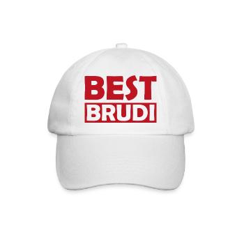 Best Brudi Shirt Motiv - Baseballkappe - Weiß/Weiß - Vorne