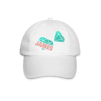 James - Baseballkappe - Weiß/Weiß - Vorne