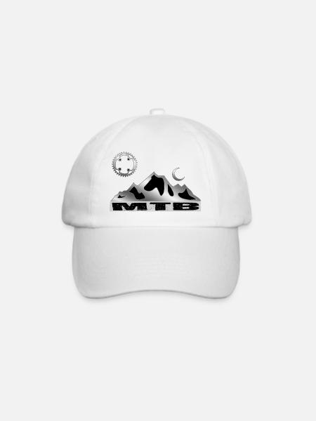 MTB bike - Baseballkappe - Weiß/Weiß