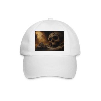 Dark Fantasy Horror Illustration - Baseballkappe - Weiß/Weiß - Vorne