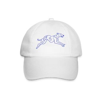 Greyhound Hund Laufen - Baseballkappe - Weiß/Weiß - Vorne