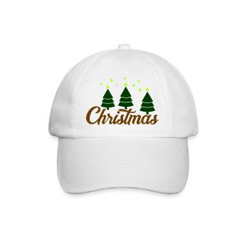 christmas - Baseballkappe - Weiß/Weiß - Vorne