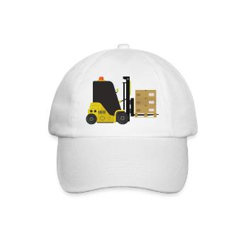 Gabelstapler - Baseballkappe - Weiß/Weiß - Vorne