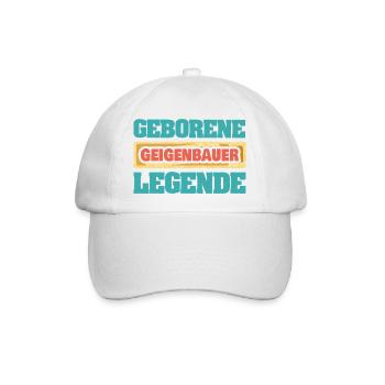 Beruf Geigenbauer - Baseballkappe - Weiß/Weiß - Vorne