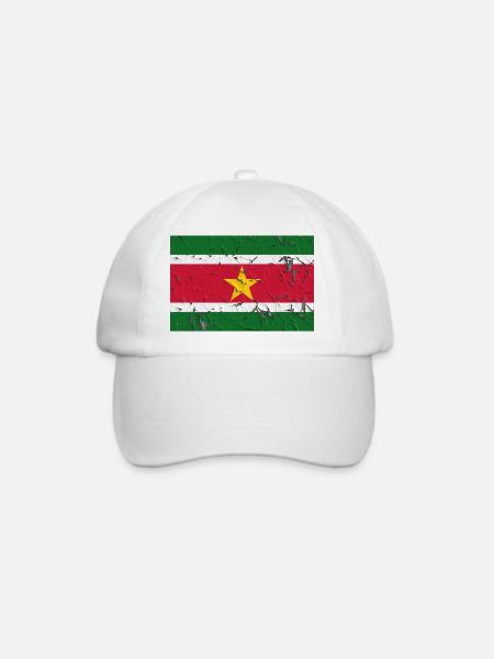 Suriname Suriname - Baseballkappe - Weiß/Weiß