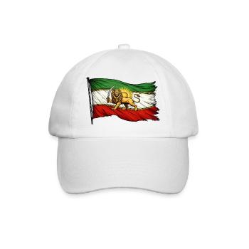 Persien Iran Fahne - Baseballkappe - Weiß/Weiß - Vorne