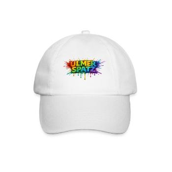 UlmerSpatz Regenbogen - Baseballkappe - Weiß/Weiß - Vorne