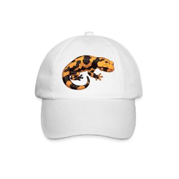 Feuersalamander Salamander - Baseballkappe - Weiß/Weiß - Vorne