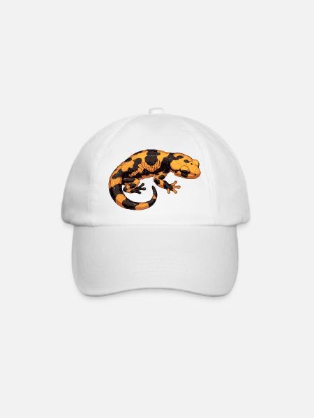 Feuersalamander Salamander - Baseballkappe - Weiß/Weiß