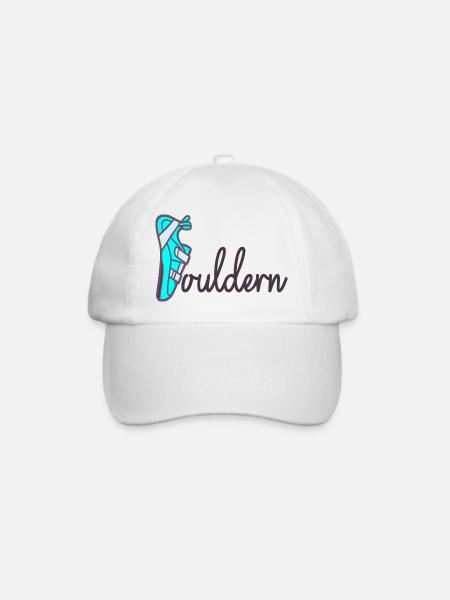 Vatertag Papa Bouldern - Baseballkappe - Weiß/Weiß