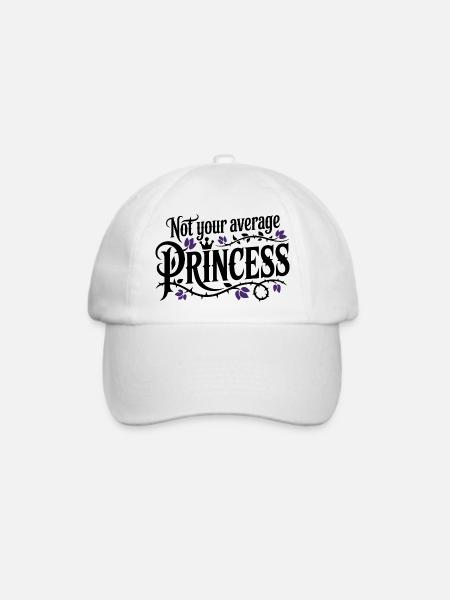 Not Your Average Princess - Baseballkappe - Weiß/Weiß
