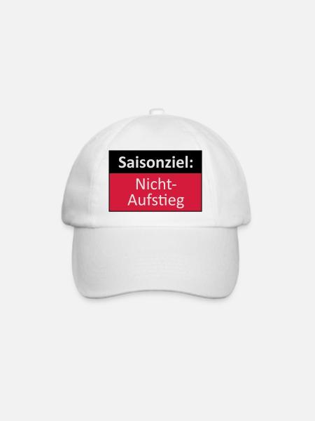 Aufstieg / Nichtaufstieg - Baseballkappe - Weiß/Weiß