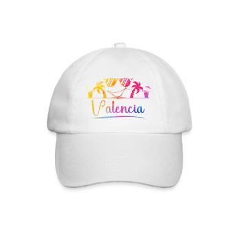 Valencia Strandfarben - Baseballkappe - Weiß/Weiß - Vorne