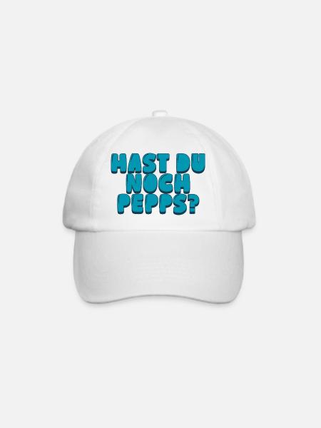 Hast du noch Pepps? - Baseballkappe - Weiß/Weiß