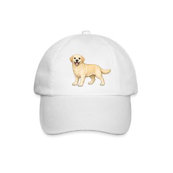 Biscuit Labrador - Baseballkappe - Weiß/Weiß - Vorne