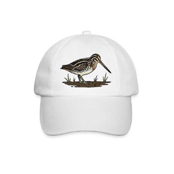 Snipe, Snipe, Tarnvogel - Baseballkappe - Weiß/Weiß - Vorne