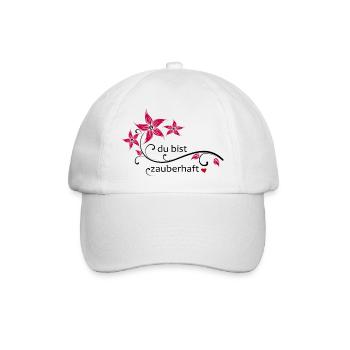 du bist zauberhaft - Baseballkappe - Weiß/Weiß - Vorne