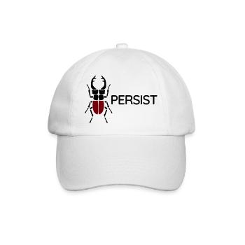Hirschkäfer – Persist - Baseballkappe - Weiß/Weiß - Vorne
