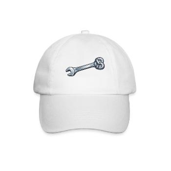 Verstellbarer Pretzel-Schlüssel - Baseballkappe - Weiß/Weiß - Vorne