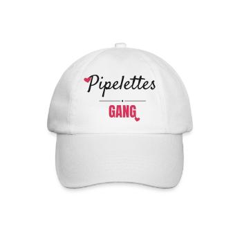 Gang Script Fette Gruppe von Freundinnen - Baseballkappe - Weiß/Weiß - Vorne