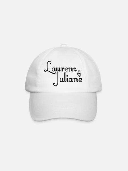 Laurenz und Juliane - Baseballkappe - Weiß/Weiß