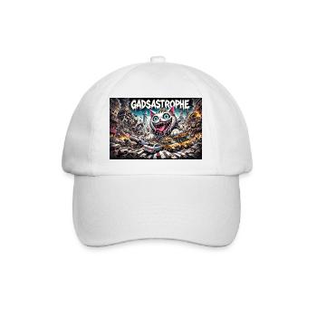 Gadsastrophe Quer - Baseballkappe - Weiß/Weiß - Vorne