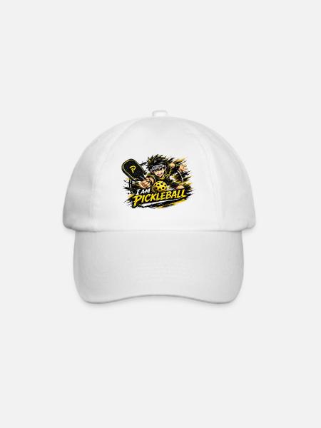 ICH BIN PICKLEBALL - Baseballkappe - Weiß/Weiß