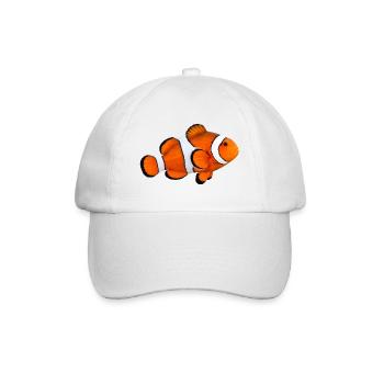 Realistisches Clownfisch-T-Shirt – Pazifik-Vibe - Baseballkappe - Weiß/Weiß - Vorne