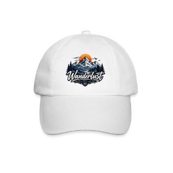 Wanderlust - Baseballkappe - Weiß/Weiß - Vorne