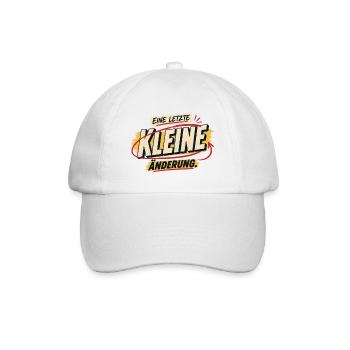 Eine letzte kleine Änderung - Baseballkappe - Weiß/Weiß - Vorne