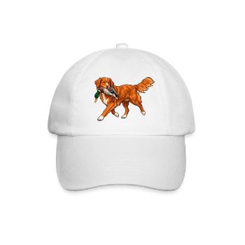 Toller bei der Entenjagd - Baseballkappe - Weiß/Weiß - Vorne