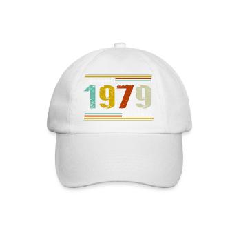47. Geburtstag Jahrgang 1979 Classic Original - Baseballkappe - Weiß/Weiß - Vorne